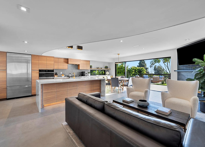 Mid-Century Modern Remodel Home Great Room