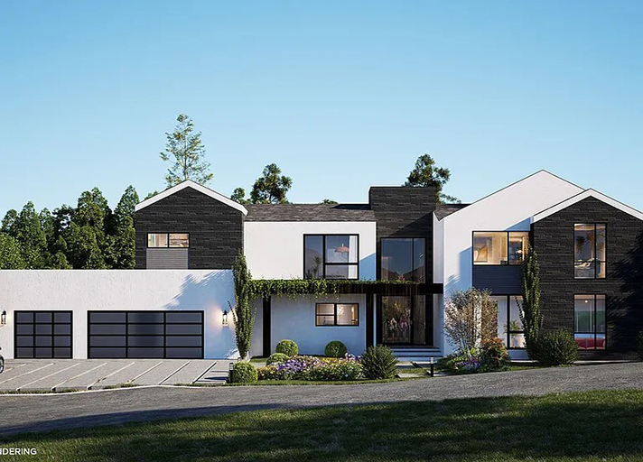New Modern Contemporary Home Front Exterior