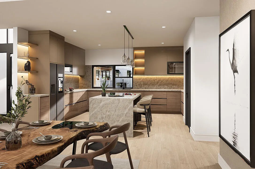 New Modern Contemporary Home Kitchen