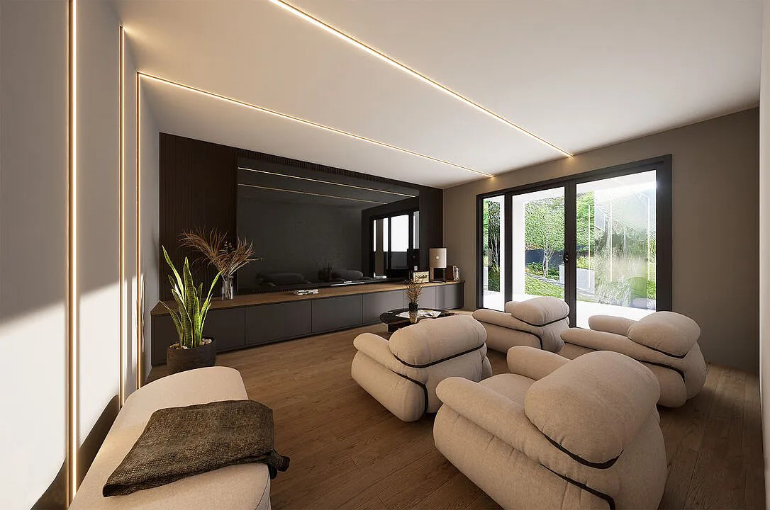 New Modern Contemporary Home Theatre