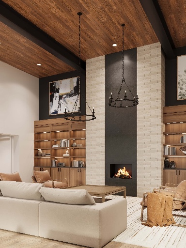 Architect Design Modern Farmhouse Fireplace