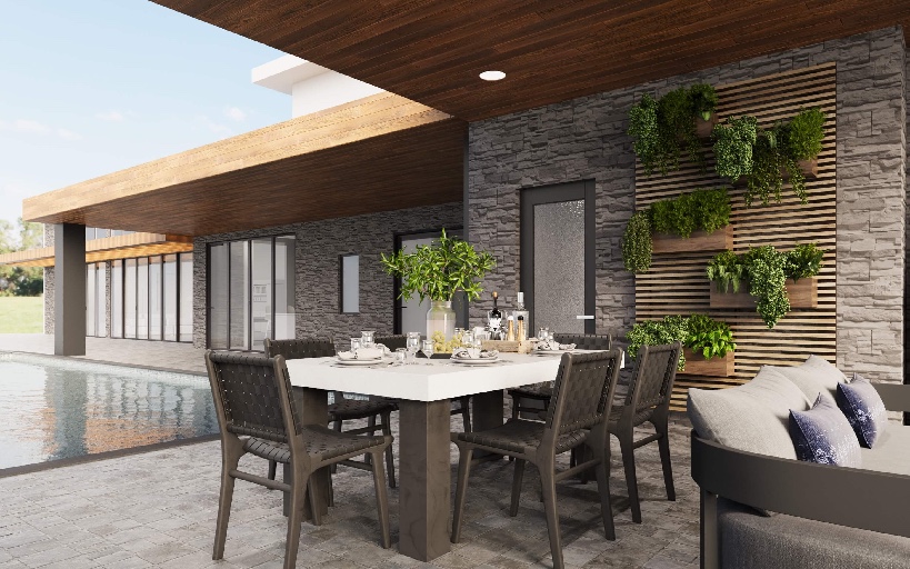 Architect Design Modern Farmhouse Outdoor Dining